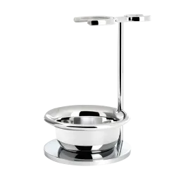 Ensemble de rasage Gillette Fusion MÜHLE RYTMO 4 pièces blaireau frêne étuvé pur poil noir, bol
