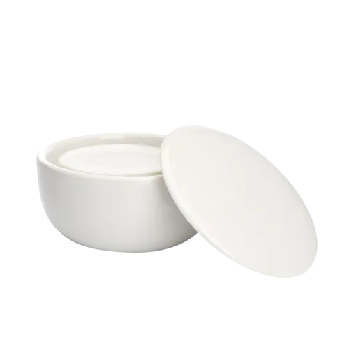 Savon à raser au bois de santal, 65 gr, dans un bol en porcelaine avec couvercle Muhle