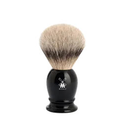 Blaireau Muhle gamme Classic, brosse en pur argenté, diamètre 19 mm