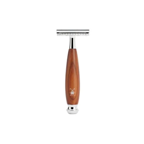 Rasoir de sureté Muhle, rasoir de sécurité collection Vivo, manche en bois de prunier.