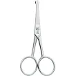 Ciseaux à bout rond nez, barbe, oreilles, Ciseaux à lentilles 10,2 cm, en acier inox