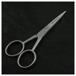 Ciseaux à moustache 11 cm, en acier inox satiné, Sam