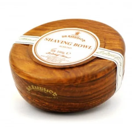 Savon à Barbe + Bol bois d'acajou D.R.Harris Amande