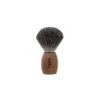 Blaireau collection "Ole" à brosse en pur poil noir, monture en bois d'épicea naturel