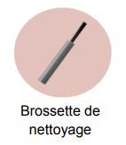 brossette de nettoyage de l'épilateur