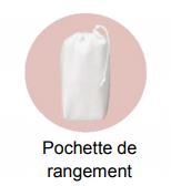 Pochette de rangement épilateur